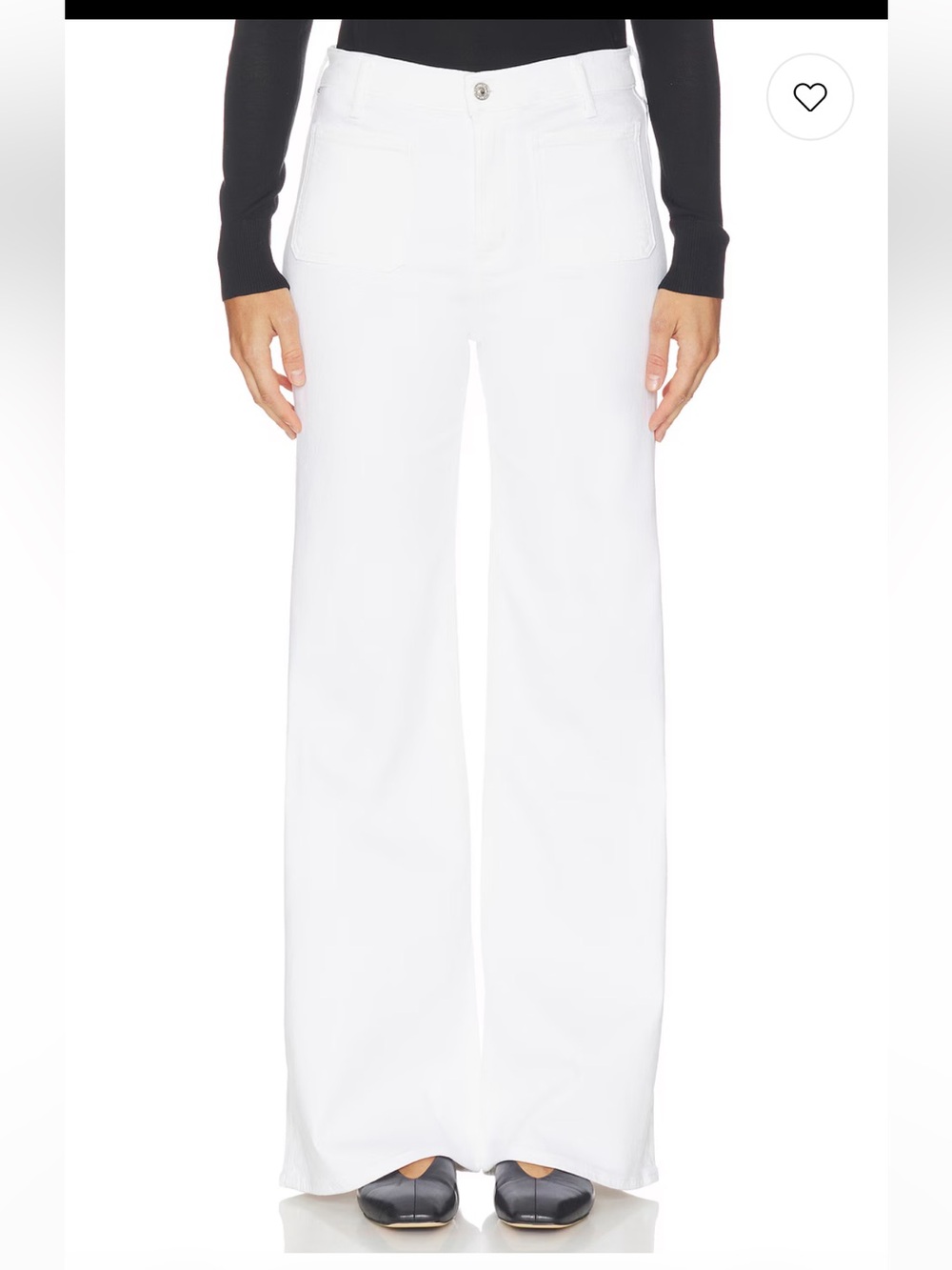 Kimberly Patch Pocket Flare Jeans in Soft White Citizens of Humanity